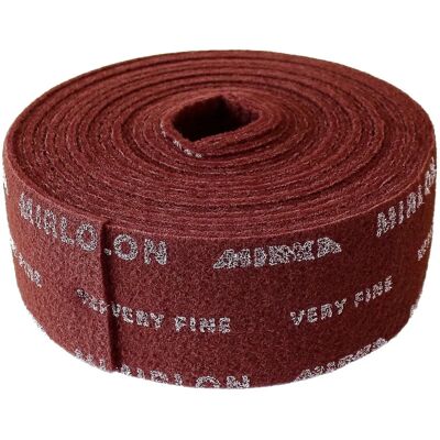 Rouleau abrasif flexible rouge Mirka - 115mm x 10m - Finition de surface Rouleau abrasif flexible rouge Mirka - 115mm x 10m - Finition de surface
