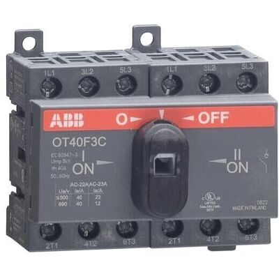 ABB Modell OT40F3C 40A Schalter - Industriell, Schwarz ABB Modell OT40F3C 40A Schalter - Industriell, Schwarz