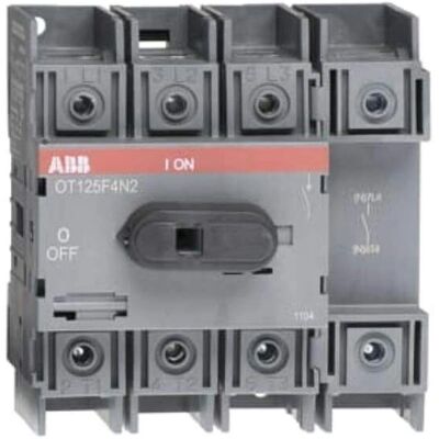 ABB OT125F4N2 Interruttore - 4 poli 125A IP20 ABB OT125F4N2 Interruttore - 4 poli 125A IP20