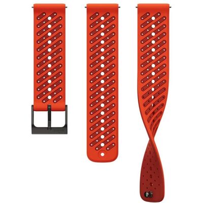 Suunto - SS051243000 - Arancione corallo - Silicone - cinturino da orologio Suunto - SS051243000 - Arancione corallo - Silicone - cinturino da orologio