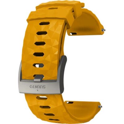 Pulseira de silicone amarela Suunto SS050012000 para relógio esportivo - Acessórios inteligentes Pulseira de silicone amarela Suunto SS050012000 para relógio esportivo - Acessórios inteligentes