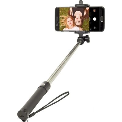 Wave Selfiestick 3,5 mm - Selfie Stick, Schwarz Wave Selfiestick 3,5 mm - Selfie Stick, Schwarz
