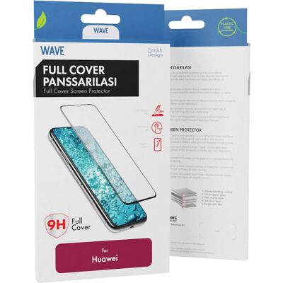 Wave Huawei P30 Lite Vollbild Schutzglas Wave Huawei P30 Lite Vollbild Schutzglas