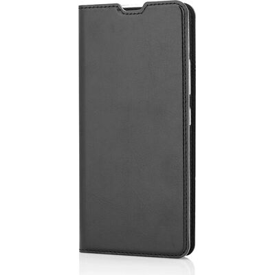 Wave Musta Nahkainen Puhelimen Kotelo Korttipaikoilla - Galaxy A42 5G Wave Musta Nahkainen Puhelimen Kotelo Korttipaikoilla - Galaxy A42 5G