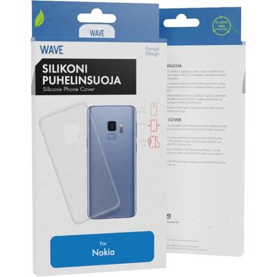 Wave Nokia X10 / X20 läpinäkyvä silikonikasus - Puhelimen suojus Wave Nokia X10 / X20 läpinäkyvä silikonikasus - Puhelimen suojus