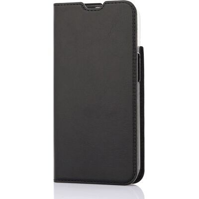 Wave iPhone 13 Musta Nahkainen Folio Puhelimen Kuori Wave iPhone 13 Musta Nahkainen Folio Puhelimen Kuori