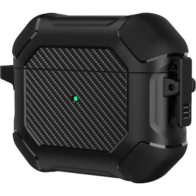 Kestävä suojakotelo Apple AirPods (3. sukupolvi) - Iskunkestävä, langaton lataus, karabiinilukko Kestävä suojakotelo Apple AirPods (3. sukupolvi) - Iskunkestävä, langaton lataus, karabiinilukko