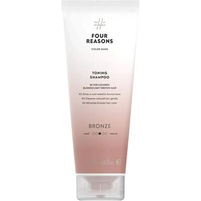 Four Reasons Bronzen Toning Shampoo - Haarverzorging voor Bruin Haar Four Reasons Bronzen Toning Shampoo - Haarverzorging voor Bruin Haar