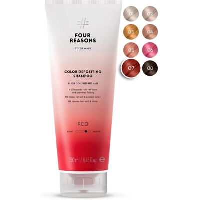 Four Reasons Punainen 250 ml - Shampoo punaisiin hiuksiin Four Reasons Punainen 250 ml - Shampoo punaisiin hiuksiin
