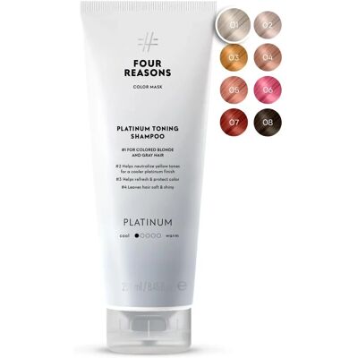 Four Reasons Color Mask Toning Shampoo Platinum - Shampoo voor grijs haar Four Reasons Color Mask Toning Shampoo Platinum - Shampoo voor grijs haar