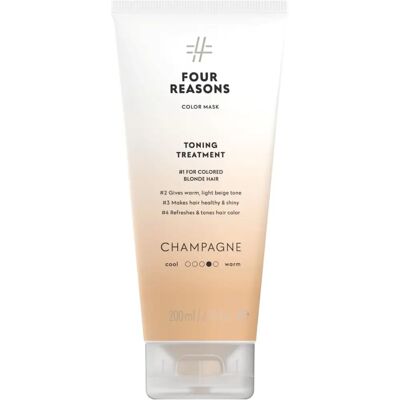 Four Reasons Champagne Kleurmask Toning Behandeling - Haarverzorging Four Reasons Champagne Kleurmask Toning Behandeling - Haarverzorging