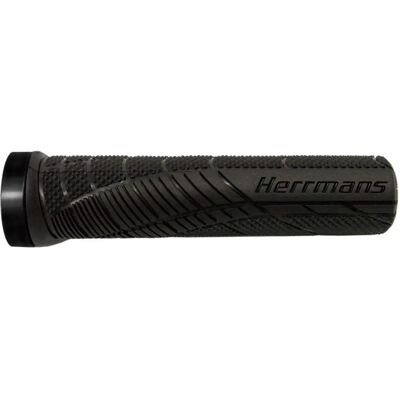 Poignées de Guidon Herrmans Shark Lock - Noir - Poignées pour Vélo - Publicité Poignées de Guidon Herrmans Shark Lock - Noir - Poignées pour Vélo - Publicité
