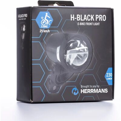 Herrmans - H-Black Pro E - Nero - Luce frontale Herrmans - H-Black Pro E - Nero - Luce frontale