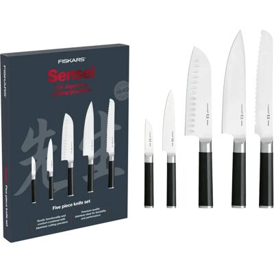 Sada nožů Fiskars Sensei - Vysoce výkonné německé ocelové nože Sada nožů Fiskars Sensei - Vysoce výkonné německé ocelové nože