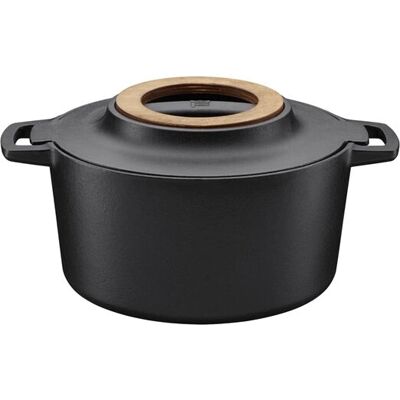 Fiskars Gusseisen-Kasserolle NORDEN 4L Schwarz - Skandinavisches Design Fiskars Gusseisen-Kasserolle NORDEN 4L Schwarz - Skandinavisches Design
