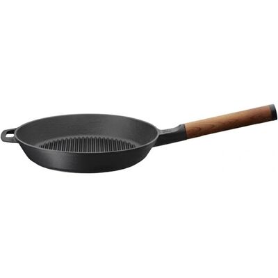 Fiskars Gusseisen-Bratpfanne NORDEN 26cm Schwarz/Birke - All Heat Fiskars Gusseisen-Bratpfanne NORDEN 26cm Schwarz/Birke - All Heat