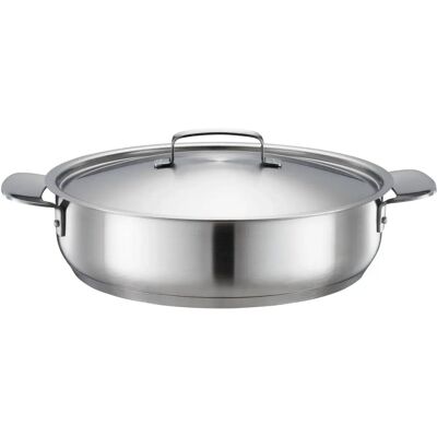 Fiskars 28cm Rustfritt Stål Ovnspanne - Bærekraftig og Holdbar Fiskars 28cm Rustfritt Stål Ovnspanne - Bærekraftig og Holdbar