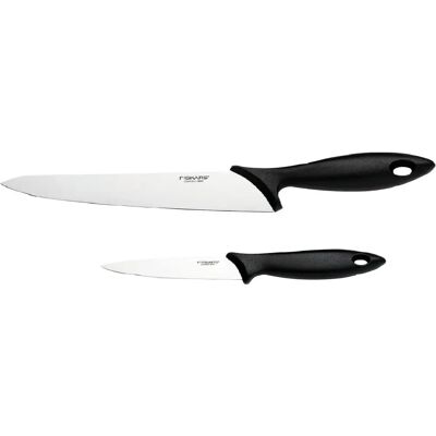 Fiskars Essential Knivsett - 2 stk - Kjøkkenverktøy Fiskars Essential Knivsett - 2 stk - Kjøkkenverktøy
