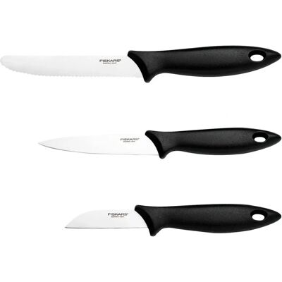 Fiskars Essential Grønnsaksknivsett - Grønnsakskniver Sett Fiskars Essential Grønnsaksknivsett - Grønnsakskniver Sett