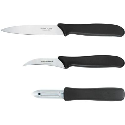 Fiskars Essential 3-delt Skrellesett - Kjøkkenutstyr Fiskars Essential 3-delt Skrellesett - Kjøkkenutstyr