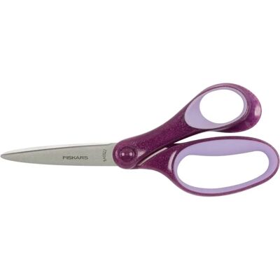 Ciseaux Softgrip Fiskars 18cm Violet Pailleté - Outils de Coupe Ciseaux Softgrip Fiskars 18cm Violet Pailleté - Outils de Coupe