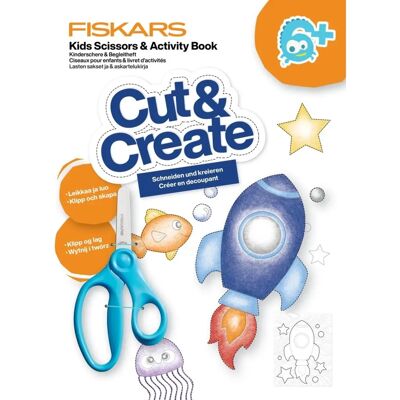 Fiskars Kindersicher Schere 13cm - Kinder Sicherheits-Schere & Aktivitätsbuch Fiskars Kindersicher Schere 13cm - Kinder Sicherheits-Schere & Aktivitätsbuch
