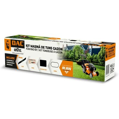 Kit d’entretien pour tondeuse Ruris 120XL - Publicité Kit d’entretien pour tondeuse Ruris 120XL - Publicité