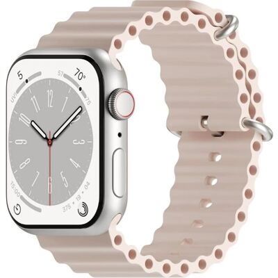 Correa impermeable de silicona Pink Sand para Apple Watch 38/40/41mm de Next One Correa impermeable de silicona Pink Sand para Apple Watch 38/40/41mm de Next One
