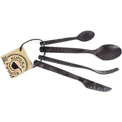 Kupilka Bestiksæt Sort - Cutlery Set Kupilka Bestiksæt Sort - Cutlery Set