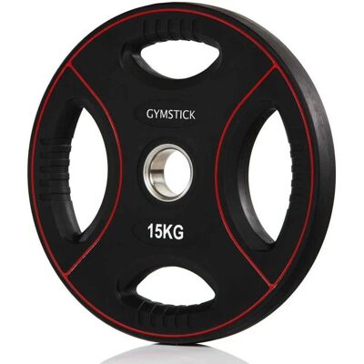 Gymstick Pro PU Painolevy - 15 kg - Kestävä & Monipuolinen Gymstick Pro PU Painolevy - 15 kg - Kestävä & Monipuolinen