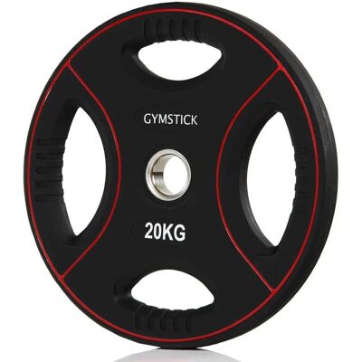 GYMSTICK Pro PU Painolevy - 20 kg - Musta GYMSTICK Pro PU Painolevy - 20 kg - Musta