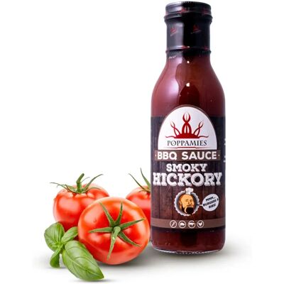 Poppamies Smoky Hickory BBQ-kastike 410 g Poppamies Smoky Hickory BBQ-kastike 410 g