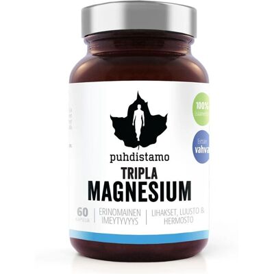 Puhdistamo - Tripla Magnesium - 60 kapselia Puhdistamo - Tripla Magnesium - 60 kapselia