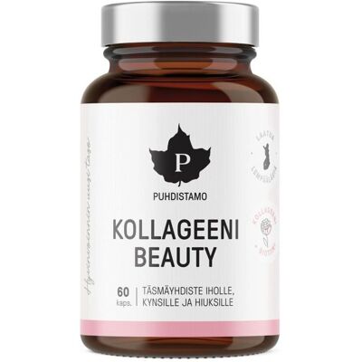 Puhdistamo Kollageeni Kauneus - Verisol, Sinkki, C-vitamiini, Biotiini - 60 Kapselia Puhdistamo Kollageeni Kauneus - Verisol, Sinkki, C-vitamiini, Biotiini - 60 Kapselia