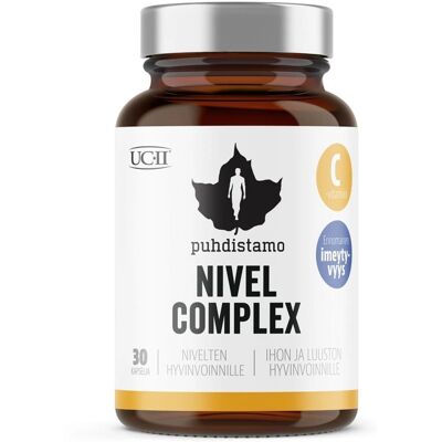 Puhdistamo Nivel Complex - Tuki nivelten hyvinvoinnille Puhdistamo Nivel Complex - Tuki nivelten hyvinvoinnille