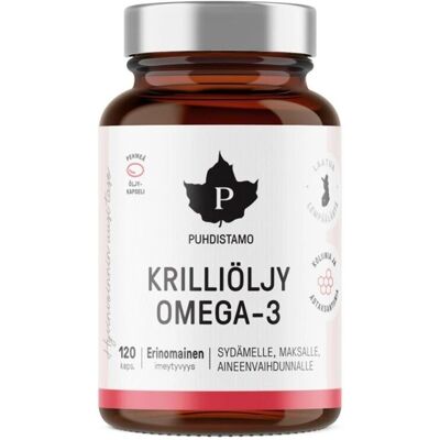 Puhdistamo Krill Omega-3 - Sydän, maksa & rasva-aineenvaihdunta Puhdistamo Krill Omega-3 - Sydän, maksa & rasva-aineenvaihdunta