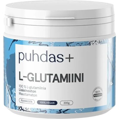 Puhdas+ L-glutamiini 200 g - Ravintolisä Puhdas+ L-glutamiini 200 g - Ravintolisä