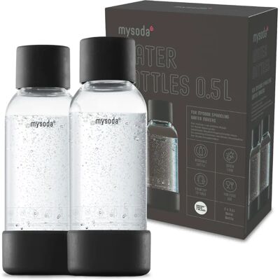 Mysoda Musta 0,5L Pulloikkasetti - Soodakoneen pullot Mysoda Musta 0,5L Pulloikkasetti - Soodakoneen pullot