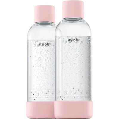 Mysoda 1000 ml Pullo - PET ja Biokompositi Harmaa, Rózsaszín, Läpinäkyvä Mysoda 1000 ml Pullo - PET ja Biokompositi Harmaa, Rózsaszín, Läpinäkyvä