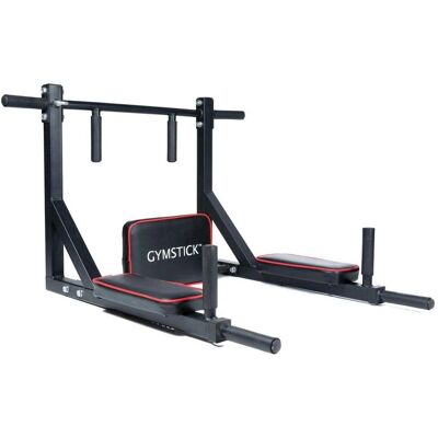 Gymstick väggmonterad pull-up och dips - Utrymmeseffektivt träningsredskap Gymstick väggmonterad pull-up och dips - Utrymmeseffektivt träningsredskap