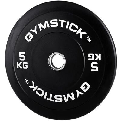 Gymstick Hi-Impact Bumper Plate 5 kg - Robuster Gummi für Olympische Stangen Gymstick Hi-Impact Bumper Plate 5 kg - Robuster Gummi für Olympische Stangen