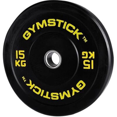Disque de Musculation Gymstick Hi-impact - Noir - 15 Kg - Publicité Disque de Musculation Gymstick Hi-impact - Noir - 15 Kg - Publicité