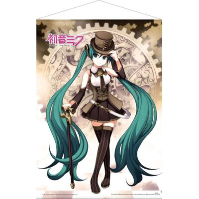 POPbuddies Hatsune Miku Wandbild Steampunk Miku - Wallscrolls POPbuddies Hatsune Miku Wandbild Steampunk Miku - Wallscrolls
