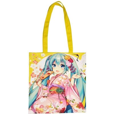POPbuddies Hatsune Miku Kimono Borsa Shopping - Alta Qualità POPbuddies Hatsune Miku Kimono Borsa Shopping - Alta Qualità