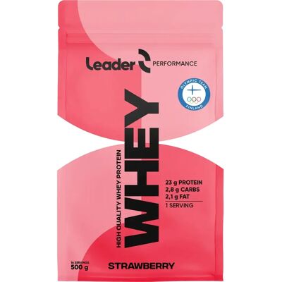 Leader Performance Whey Mansikanmakuinen - Whey Protein Powder Leader Performance Whey Mansikanmakuinen - Whey Protein Powder