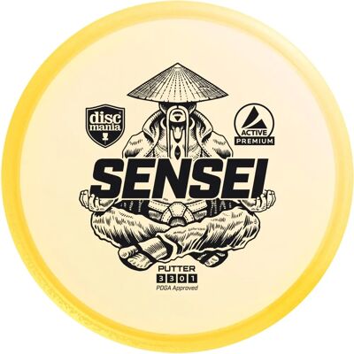 Discmania SENSEI Gelb Tiefer-Profil Putter - Disc Golf Putter Discmania SENSEI Gelb Tiefer-Profil Putter - Disc Golf Putter