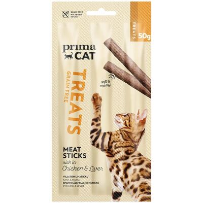 PrimaCat Köttpinne Kycklinglever - Kattsnack PrimaCat Köttpinne Kycklinglever - Kattsnack