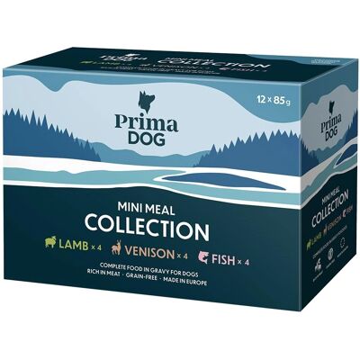 Prima Dog 12x85g - Utvalt av våtfoder för små hundar Prima Dog 12x85g - Utvalt av våtfoder för små hundar