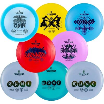 Viking Discs Aloituspaketti - 8 Discgolf kiekkoa aloittelijoille Viking Discs Aloituspaketti - 8 Discgolf kiekkoa aloittelijoille