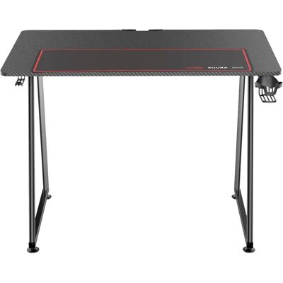 Kuura Gaming Gaming Pöytä - Hiilikuitu, Musta, 100cm Kuura Gaming Gaming Pöytä - Hiilikuitu, Musta, 100cm